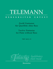 Jubilee Price: Twelve Fantasias for Flute without Bass TWV 40: 1-12